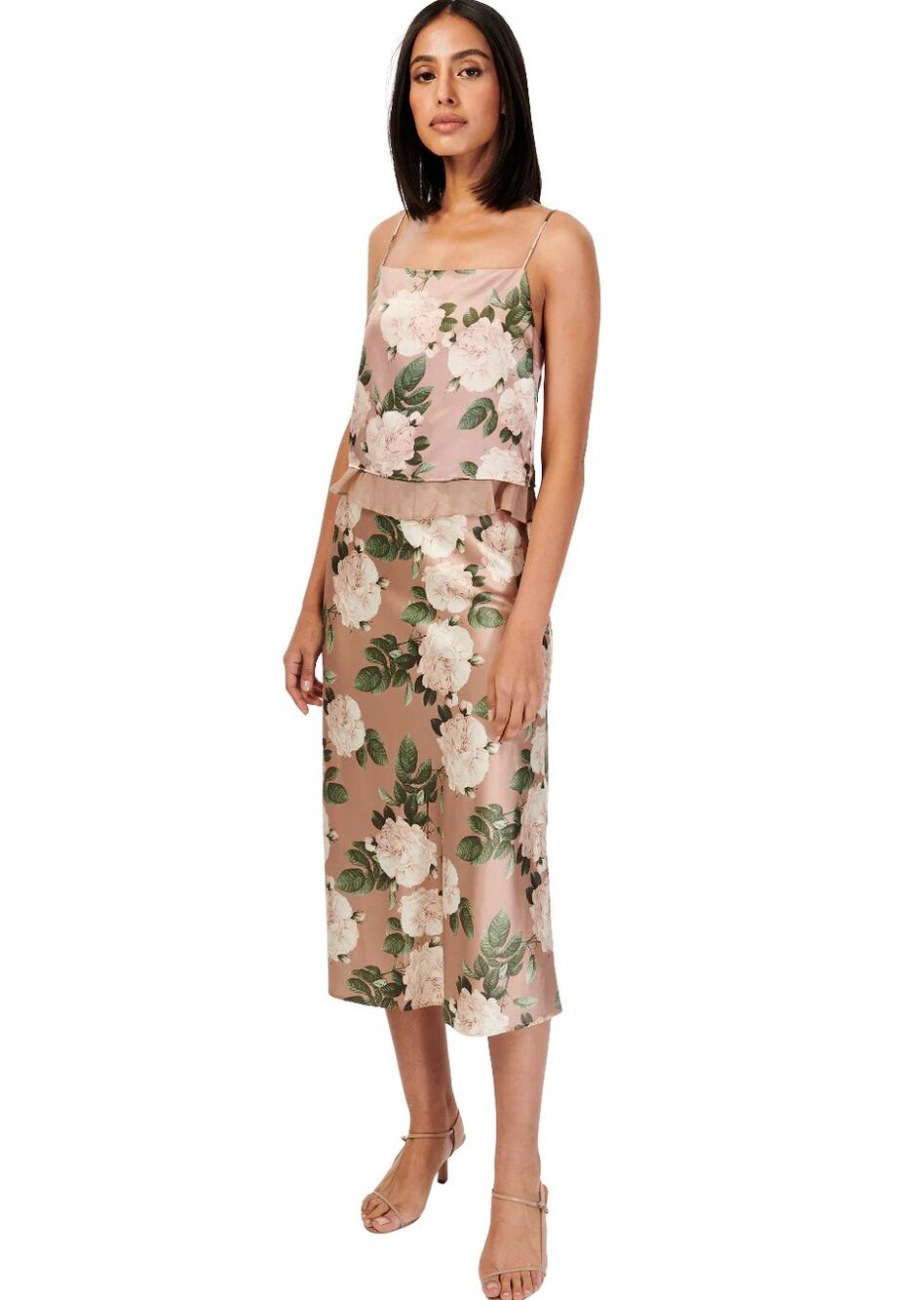 Cami NYC Silk Stretch Aviva Gardenia Skirt Blush Size XS NXT Old Money Coquette